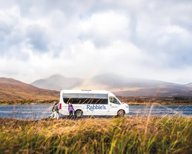 Rabbie's Student Tours Bus Highlands