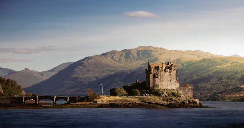 Eilean Donan Castle is one of the most recognisable castles in Scotland due to its location on an island surrounded by beautiful lochs