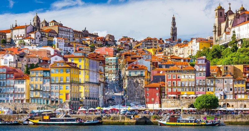 Cais da Ribeira district Porto