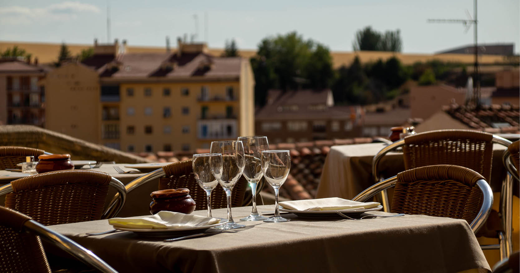 Restaurant at Casa de los Picos and the Canaleja Viewpoint in Segovia
