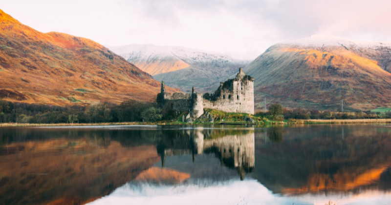 the ruins of Kilchurn castle