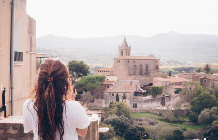 woman in italy