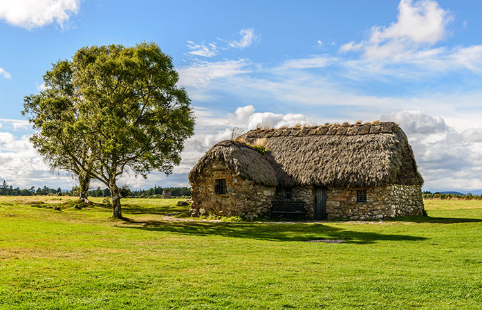 Leanach Cottage at Culloden Battlefield