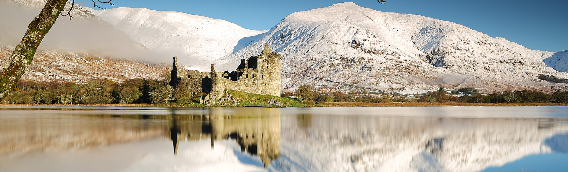 Kilchurn Castle in winter