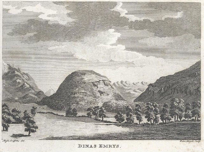 Drawing of Dinas Emrys